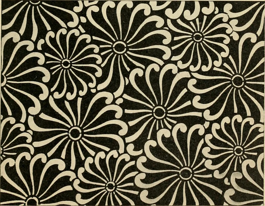 An illustration from Éléments de composition décorative; cent thêmes de décoration plane, 1912, leaf 228