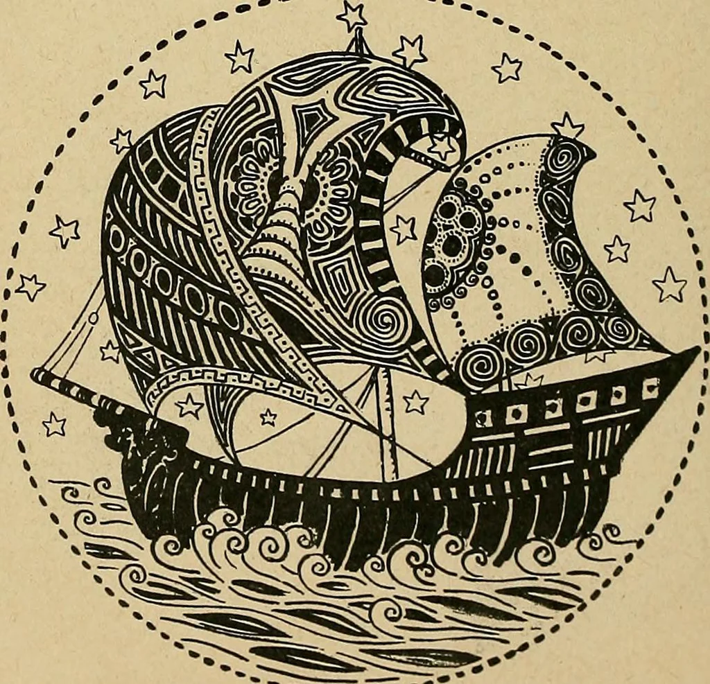An illustration from Éléments de composition décorative; cent thêmes de décoration plane, 1912, leaf 279