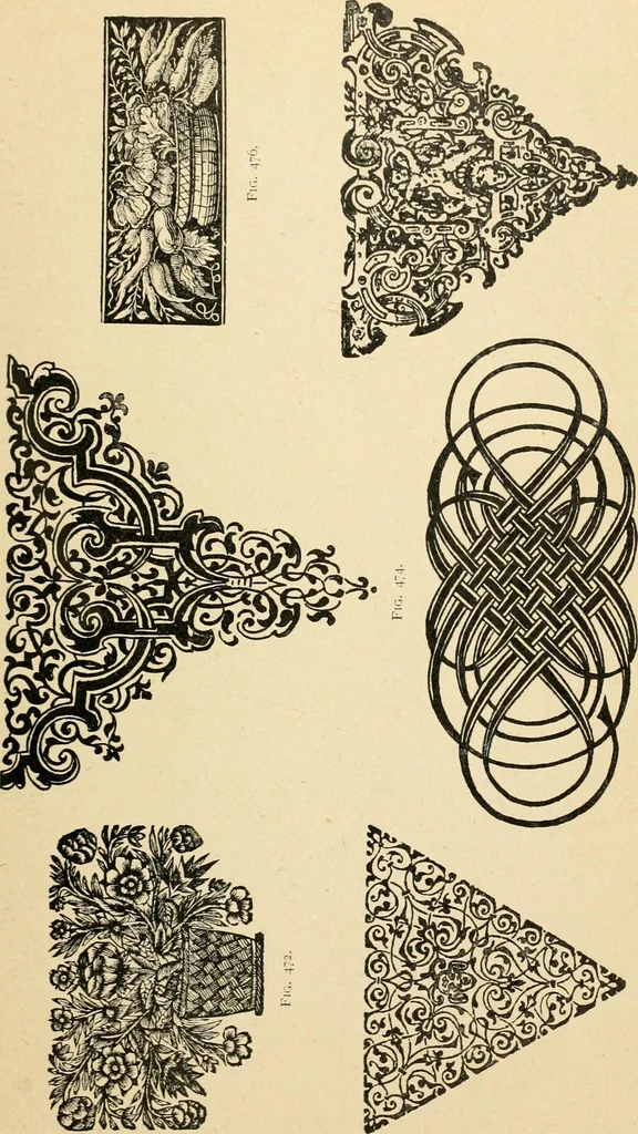 An illustration from Éléments de composition décorative; cent thêmes de décoration plane, 1912, leaf 290