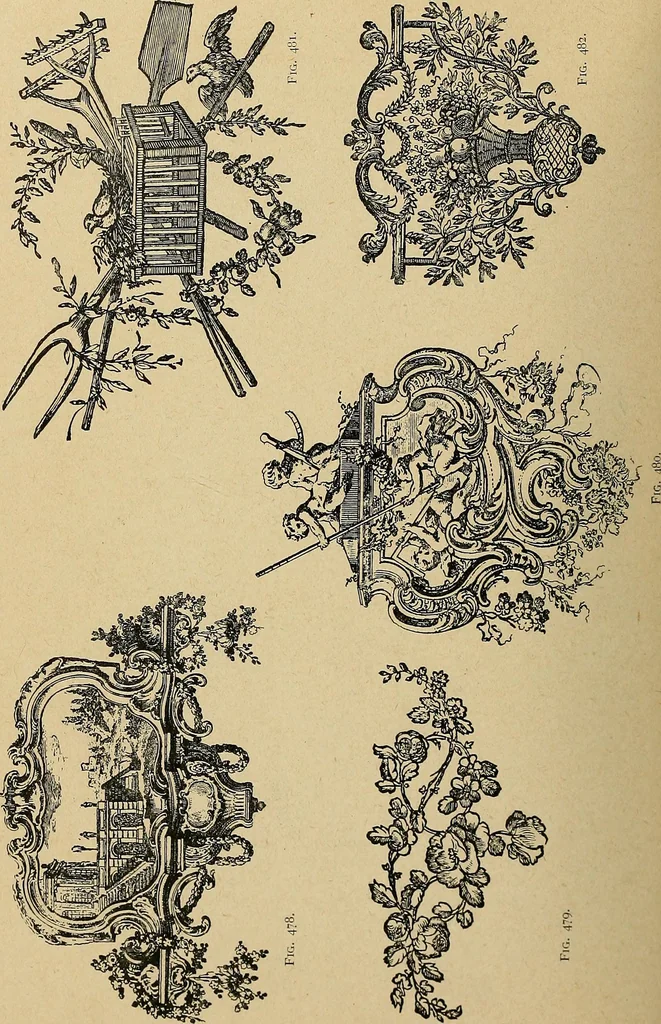 An illustration from Éléments de composition décorative; cent thêmes de décoration plane, 1912, leaf 291