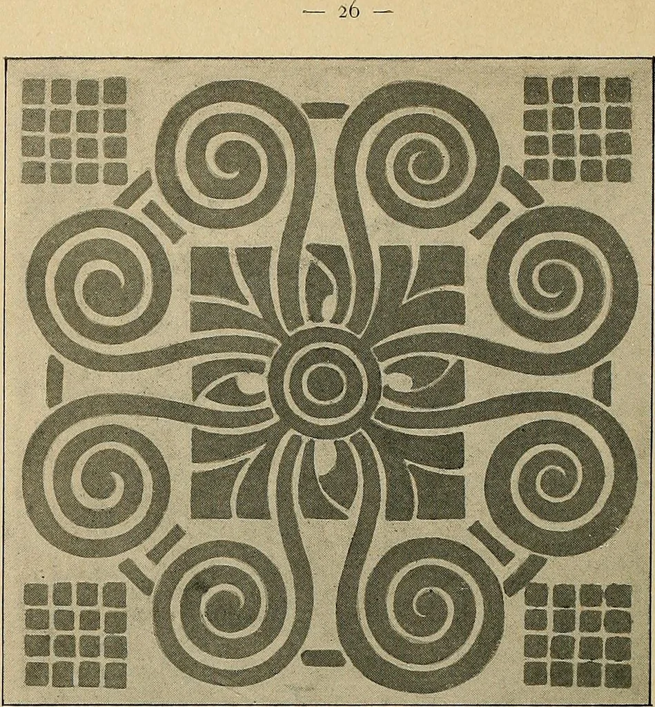 An illustration from Éléments de composition décorative; cent thêmes de décoration plane, 1912, leaf 37