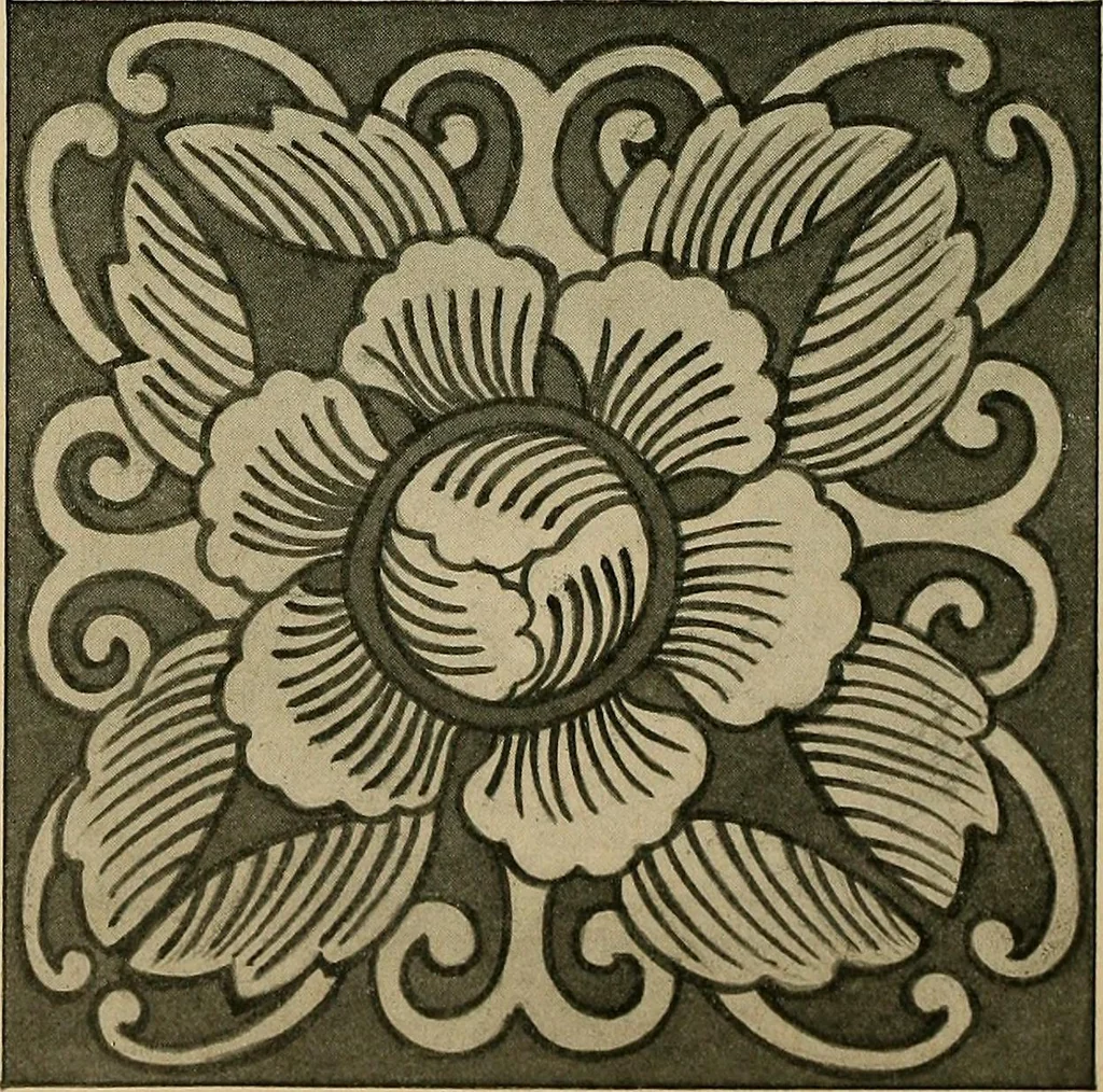 An illustration from Éléments de composition décorative; cent thêmes de décoration plane, 1912, leaf 37