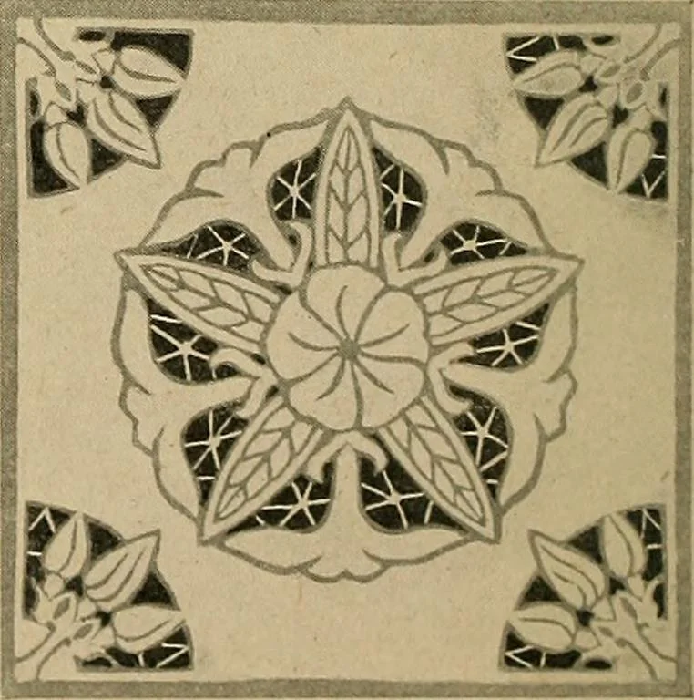 An illustration from Éléments de composition décorative; cent thêmes de décoration plane, 1912, leaf 51