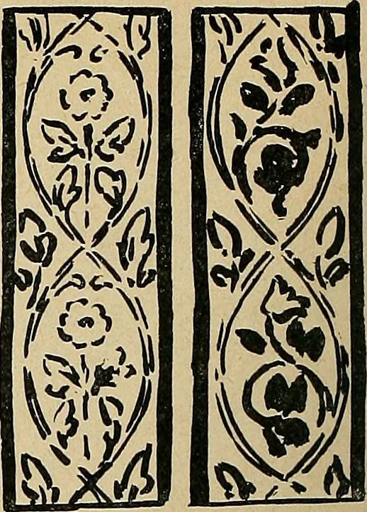 An illustration from Éléments de composition décorative; cent thêmes de décoration plane, 1912, leaf 57