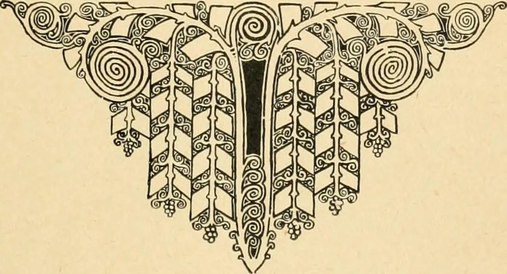 An illustration from Éléments de composition décorative; cent thêmes de décoration plane, 1912, leaf 6