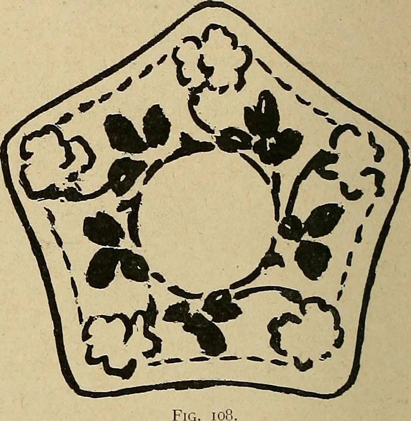 An illustration from Éléments de composition décorative; cent thêmes de décoration plane, 1912, leaf 73