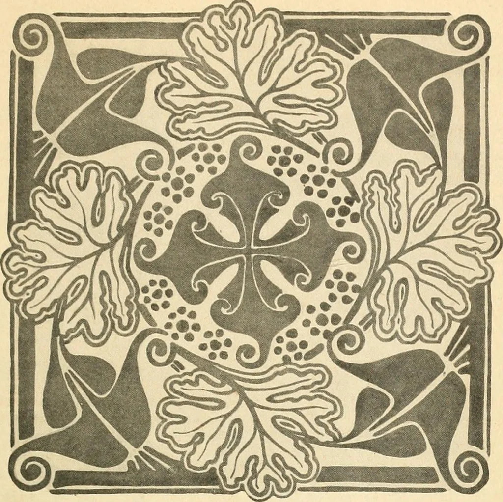 An illustration from Éléments de composition décorative; cent thêmes de décoration plane, 1912, leaf 86