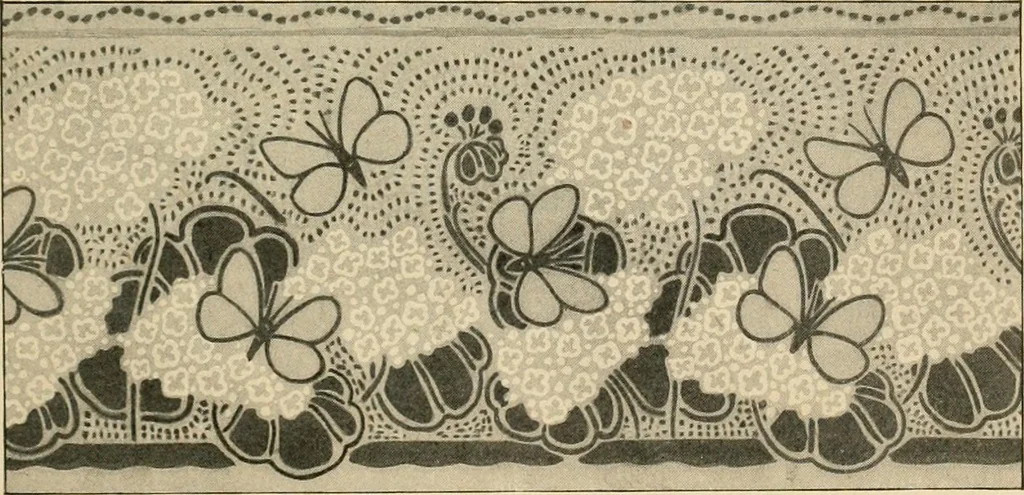 An illustration from Éléments de composition décorative; cent thêmes de décoration plane, 1912, leaf 90