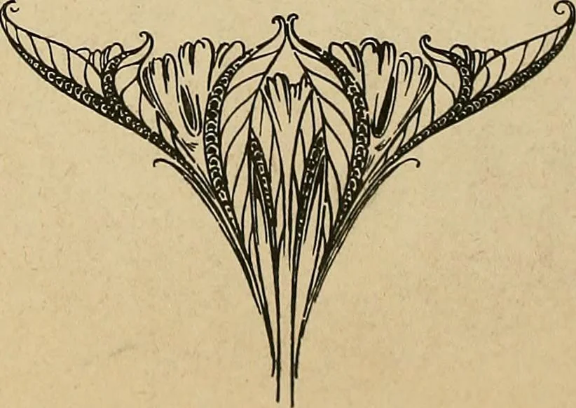 An illustration from Éléments de composition décorative; cent thêmes de décoration plane, 1912, leaf 91
