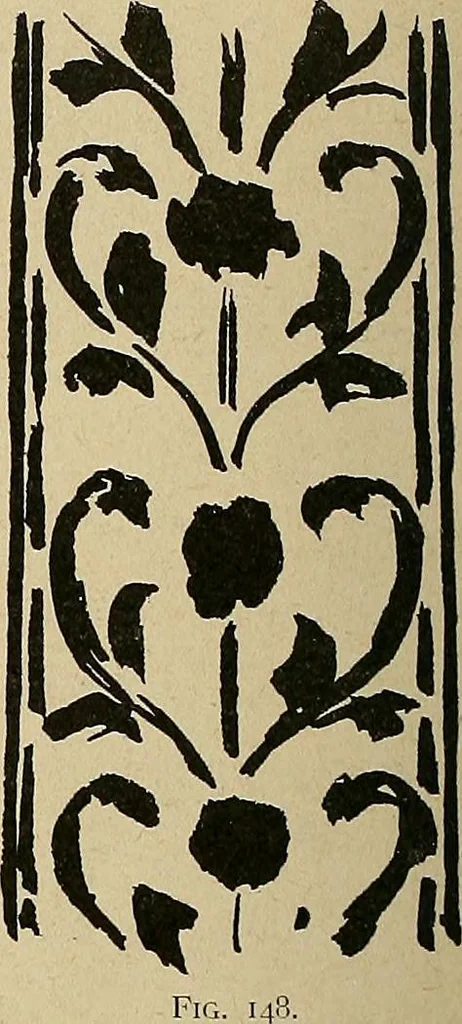 An illustration from Éléments de composition décorative; cent thêmes de décoration plane, 1912, leaf 97
