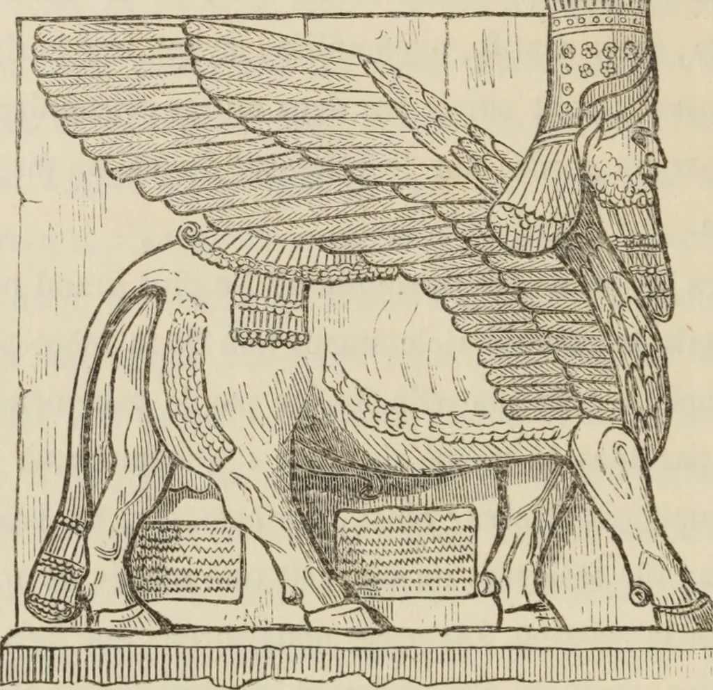 An illustration from Éléments d'épigraphie assyrienne : les écritures cunéiformes, exposé des travaux qui ont préparé la lecture et l'interprétation des inscriptions de la Perse et de l'Assyrie, 1864, leaf 175