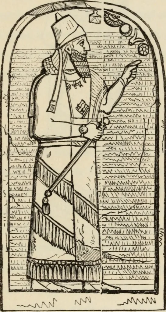 An illustration from Éléments d'épigraphie assyrienne : les écritures cunéiformes, exposé des travaux qui ont préparé la lecture et l'interprétation des inscriptions de la Perse et de l'Assyrie, 1864, leaf 212