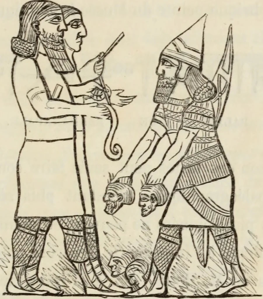 An illustration from Éléments d'épigraphie assyrienne : les écritures cunéiformes, exposé des travaux qui ont préparé la lecture et l'interprétation des inscriptions de la Perse et de l'Assyrie, 1864, leaf 276