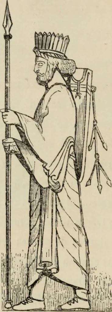 An illustration from Éléments d'épigraphie assyrienne : les écritures cunéiformes, exposé des travaux qui ont préparé la lecture et l'interprétation des inscriptions de la Perse et de l'Assyrie, 1864, leaf 47
