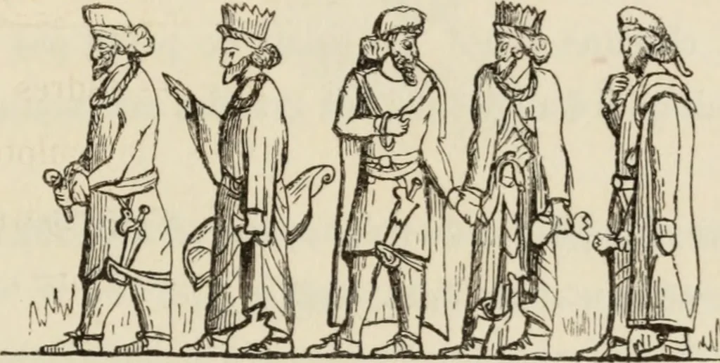 An illustration from Éléments d'épigraphie assyrienne : les écritures cunéiformes, exposé des travaux qui ont préparé la lecture et l'interprétation des inscriptions de la Perse et de l'Assyrie, 1864, leaf 48