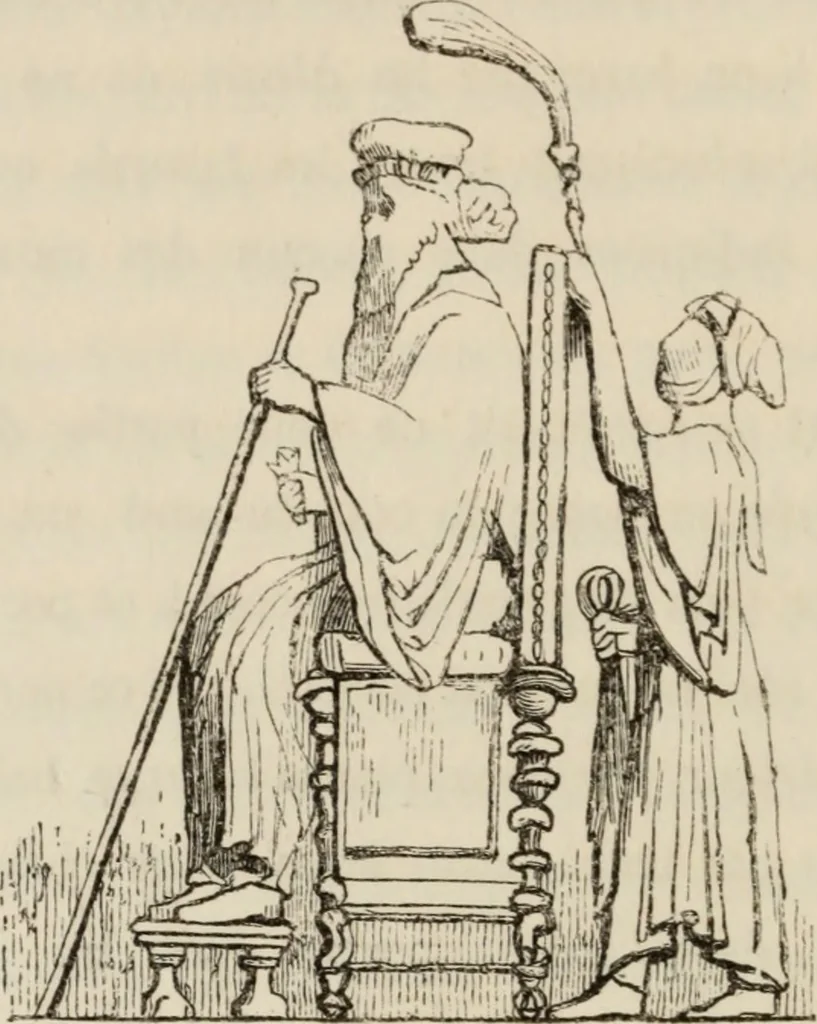 An illustration from Éléments d'épigraphie assyrienne : les écritures cunéiformes, exposé des travaux qui ont préparé la lecture et l'interprétation des inscriptions de la Perse et de l'Assyrie, 1864, leaf 55