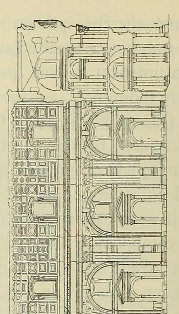 An illustration from Éléments et théorie de l'architecture; cours professé à l'École nationale et spéciale des beaux-arts, 1909, leaf 514