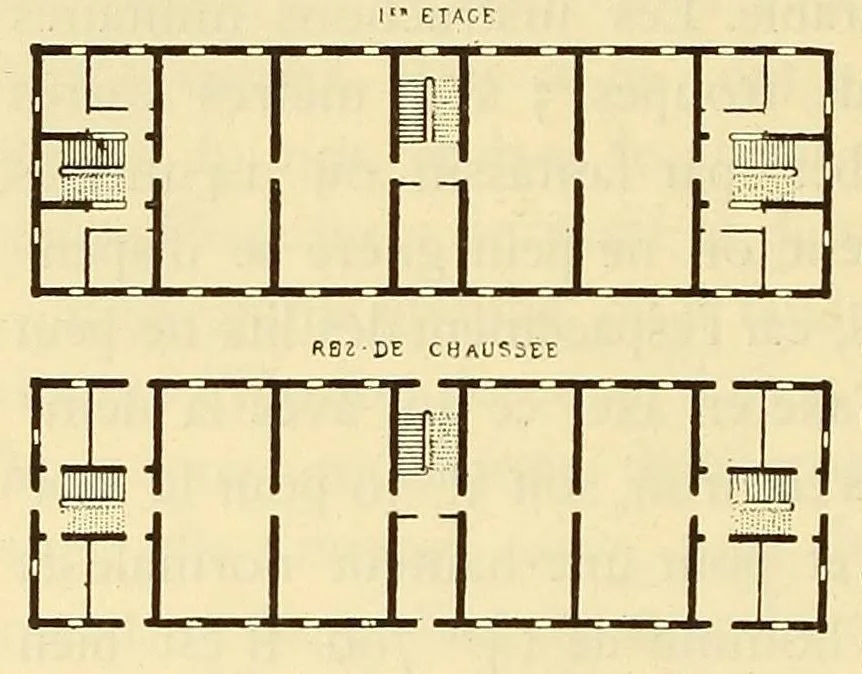 An illustration from Éléments et théorie de l'architecture; cours professé à l'École nationale et spéciale des beaux-arts, 1909, leaf 210