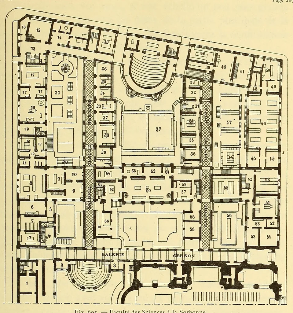 An illustration from Éléments et théorie de l'architecture; cours professé à l'École nationale et spéciale des beaux-arts, 1909, leaf 317