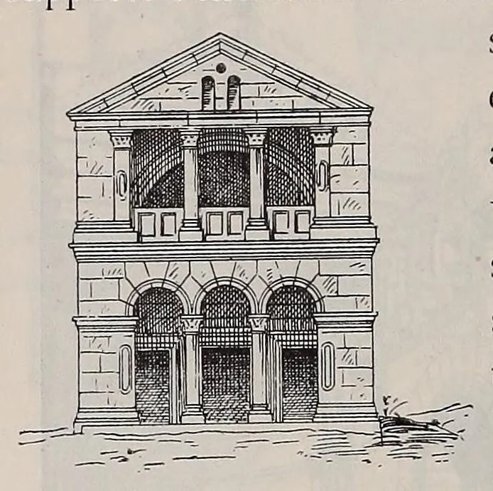 An illustration from Éléments et théorie de l'architecture; cours professé à l'École nationale et spéciale des beaux-arts, 1909, leaf 220