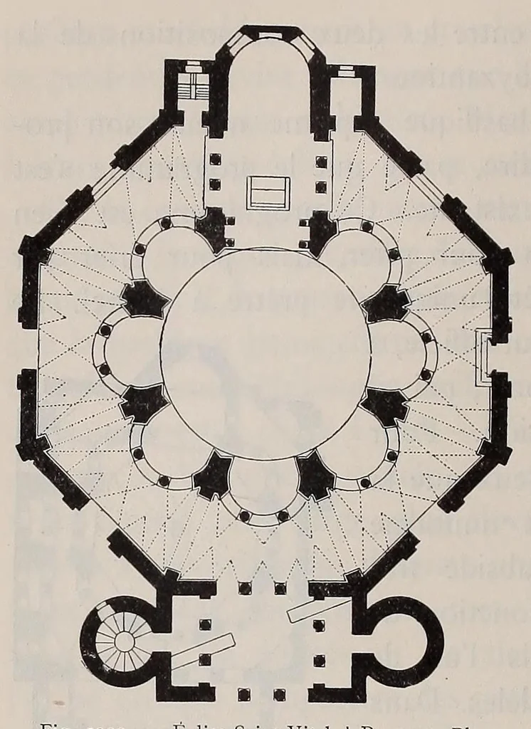 An illustration from Éléments et théorie de l'architecture; cours professé à l'École nationale et spéciale des beaux-arts, 1909, leaf 250