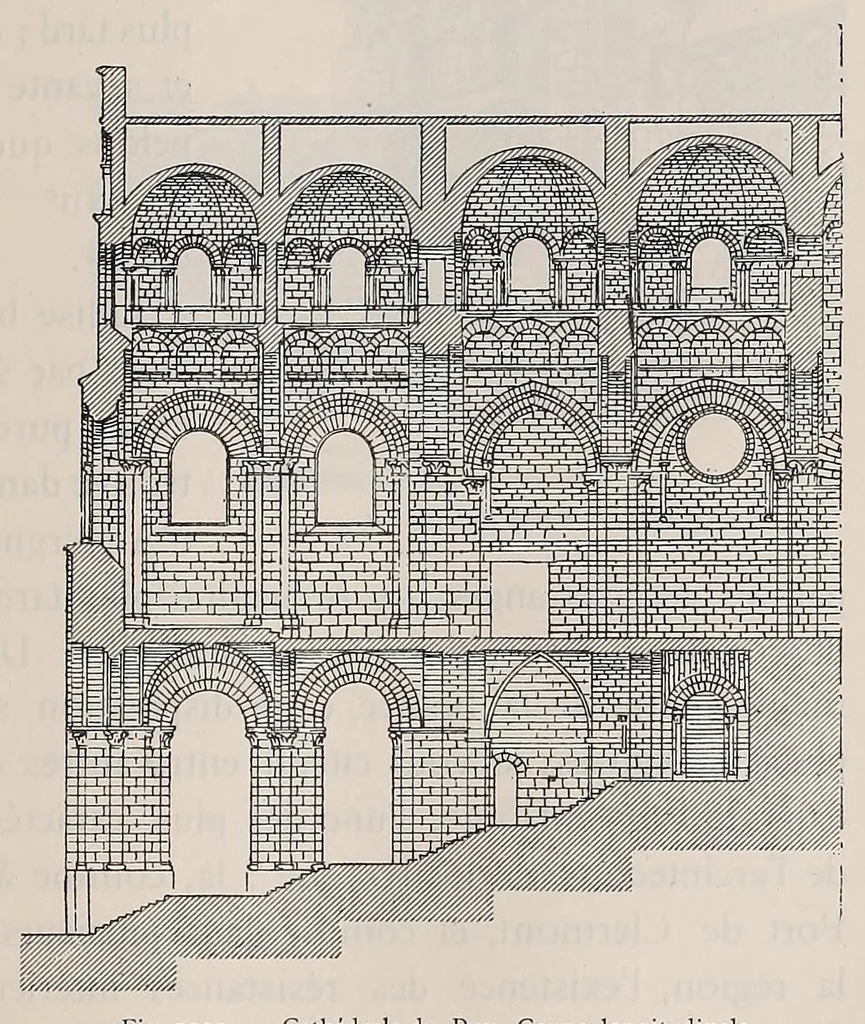 An illustration from Éléments et théorie de l'architecture; cours professé à l'École nationale et spéciale des beaux-arts, 1909, leaf 319