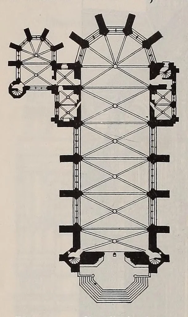 An illustration from Éléments et théorie de l'architecture; cours professé à l'École nationale et spéciale des beaux-arts, 1909, leaf 412