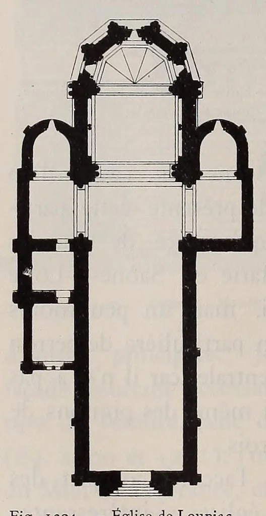 An illustration from Éléments et théorie de l'architecture; cours professé à l'École nationale et spéciale des beaux-arts, 1909, leaf 492