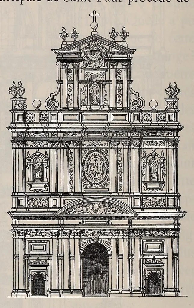 An illustration from Éléments et théorie de l'architecture; cours professé à l'École nationale et spéciale des beaux-arts, 1909, leaf 608
