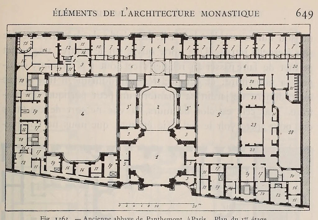 An illustration from Éléments et théorie de l'architecture; cours professé à l'École nationale et spéciale des beaux-arts, 1909, leaf 681