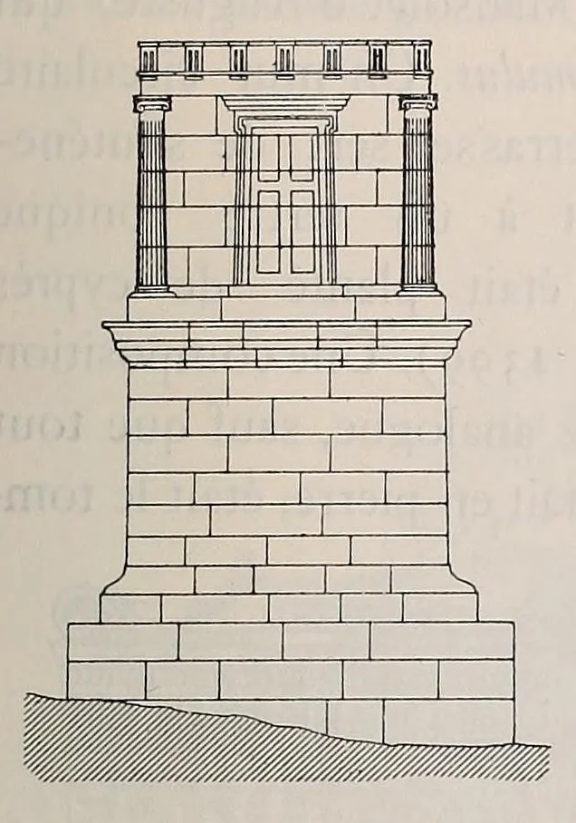 An illustration from Éléments et théorie de l'architecture; cours professé à l'École nationale et spéciale des beaux-arts, 1909, leaf 709