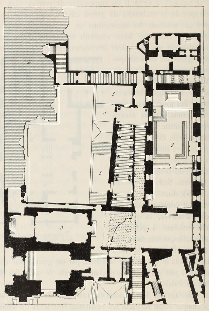 An illustration from Éléments et théorie de l'architecture; cours professé à l'École nationale et spéciale des beaux-arts, 1909, leaf 328