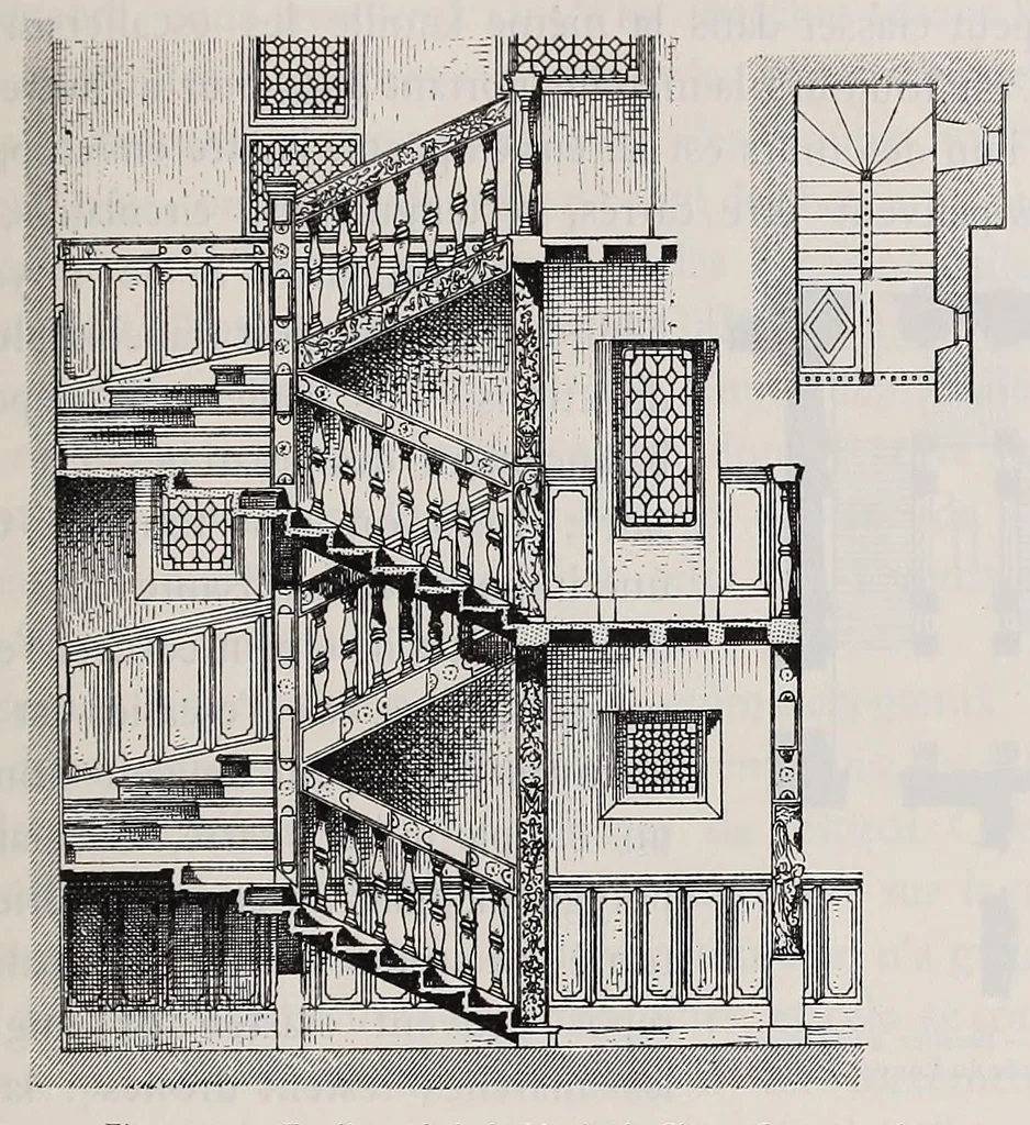 An illustration from Éléments et théorie de l'architecture; cours professé à l'École nationale et spéciale des beaux-arts, 1909, leaf 419