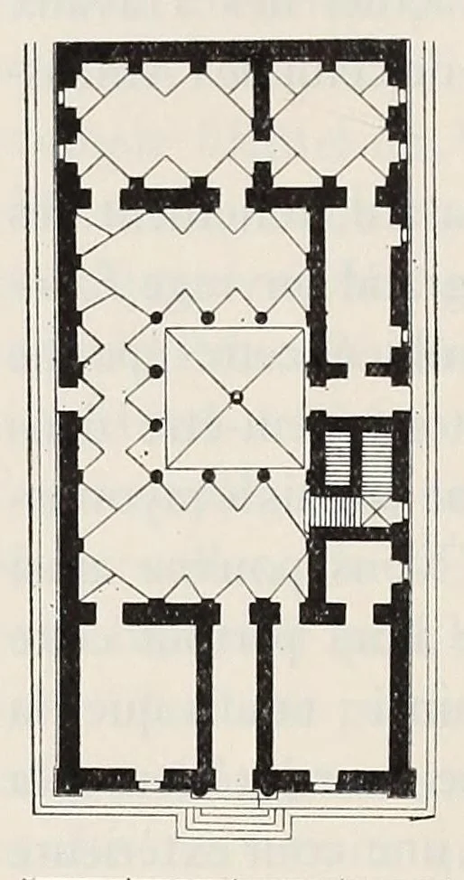 An illustration from Éléments et théorie de l'architecture; cours professé à l'École nationale et spéciale des beaux-arts, 1909, leaf 500