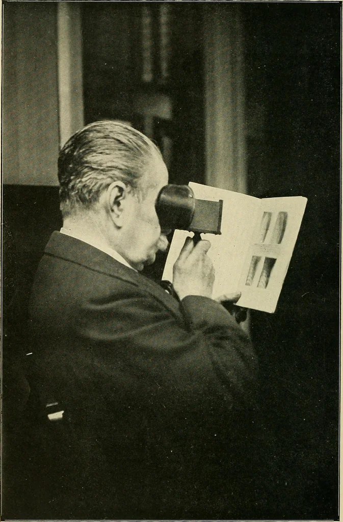 An illustration from Localization by X-rays and stereoscopy, 1916, leaf 7