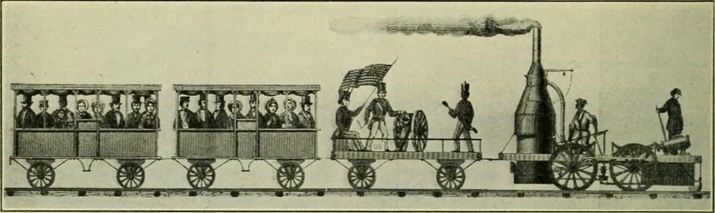 An illustration from The Locomotive, 1867, leaf 25