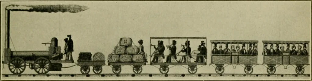 An illustration from The Locomotive, 1867, leaf 26