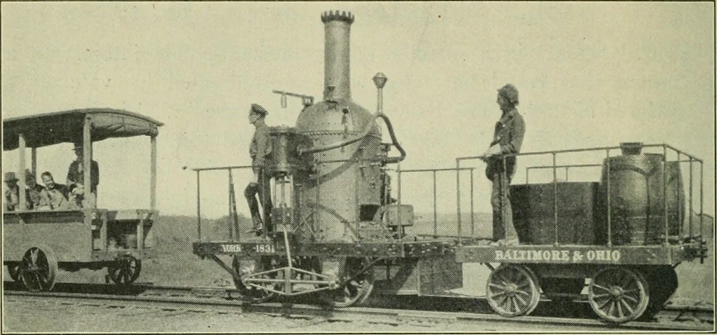 An illustration from The Locomotive, 1867, leaf 285