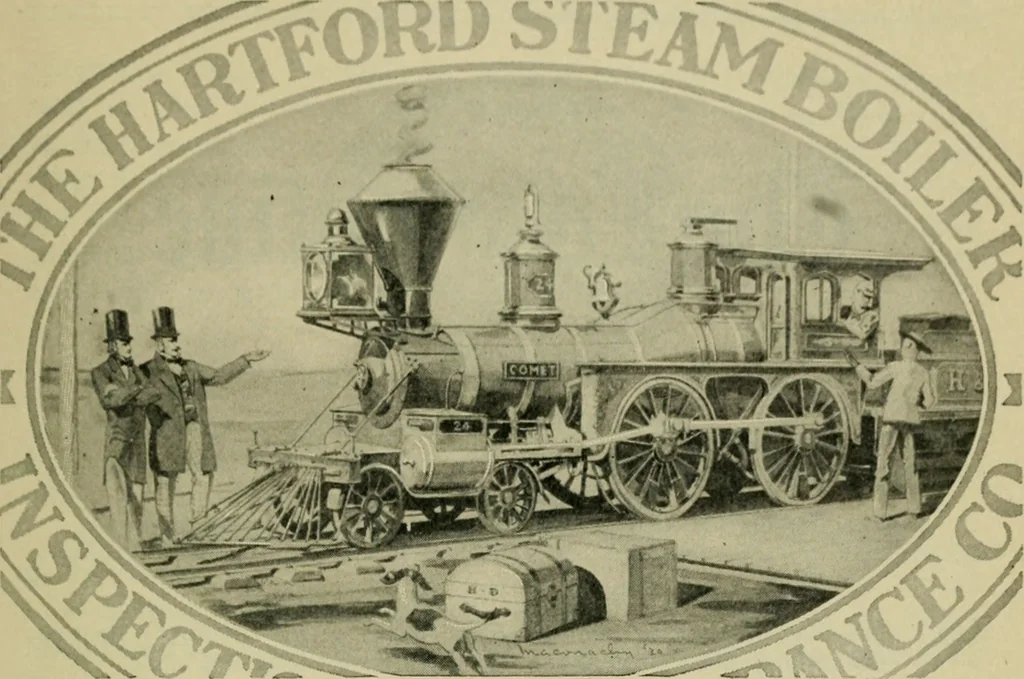 An illustration from The Locomotive, 1867, leaf 160