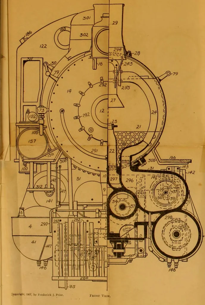 An illustration from Locomotive breakdown questions answered and illustrated, 1907, leaf 10