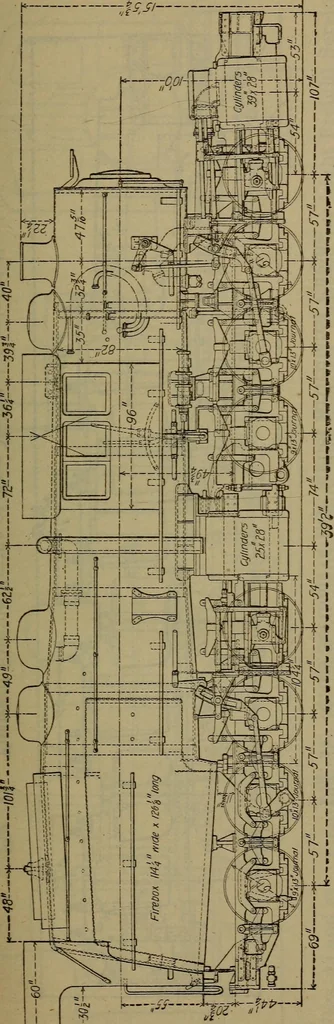 An illustration from Locomotive catechism; an up-to-date, practical and complete work on the locomotive--treating on the design, construction, repair and running of all kinds of locomotives .., 1908, leaf 38