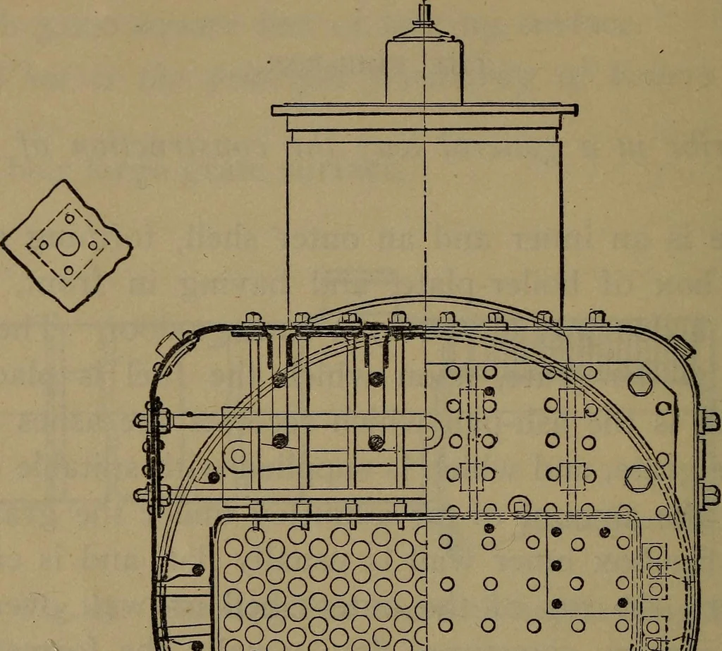 An illustration from Locomotive catechism; an up-to-date, practical and complete work on the locomotive--treating on the design, construction, repair and running of all kinds of locomotives .., 1908, leaf 53