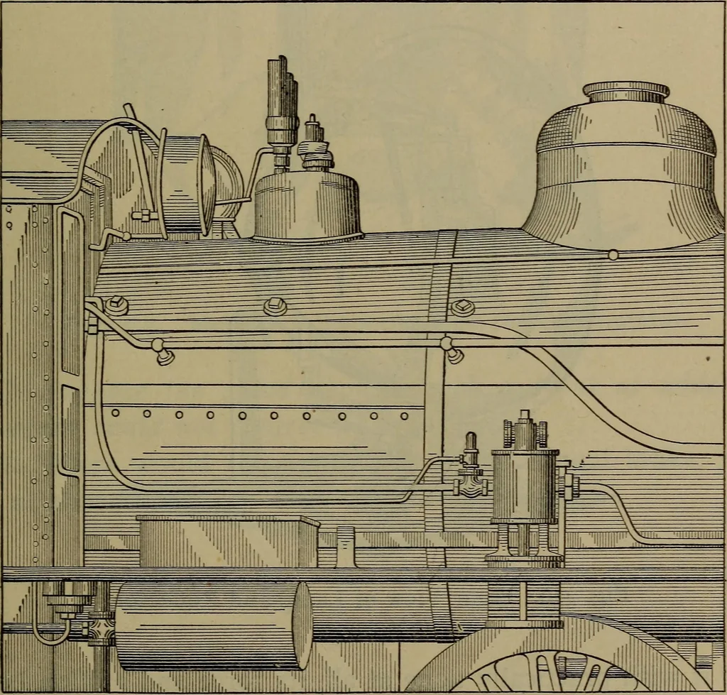 An illustration from Locomotive catechism; an up-to-date, practical and complete work on the locomotive--treating on the design, construction, repair and running of all kinds of locomotives .., 1908, leaf 818