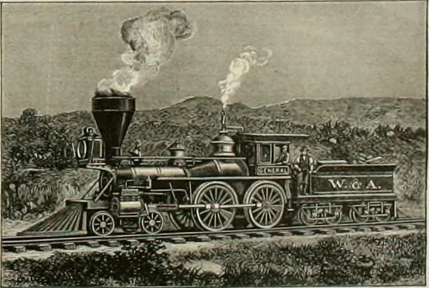 An illustration from The locomotive engineer, 1888, leaf 120