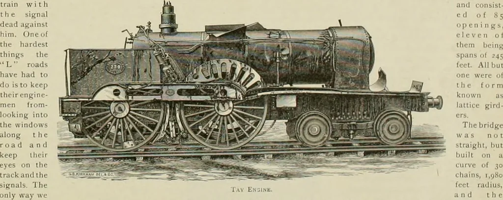An illustration from The locomotive engineer, 1888, leaf 168
