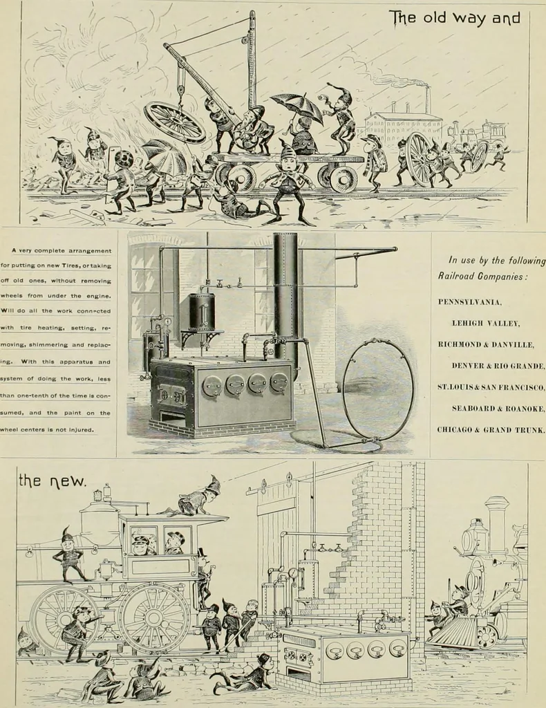 An illustration from The locomotive engineer, 1888, leaf 211