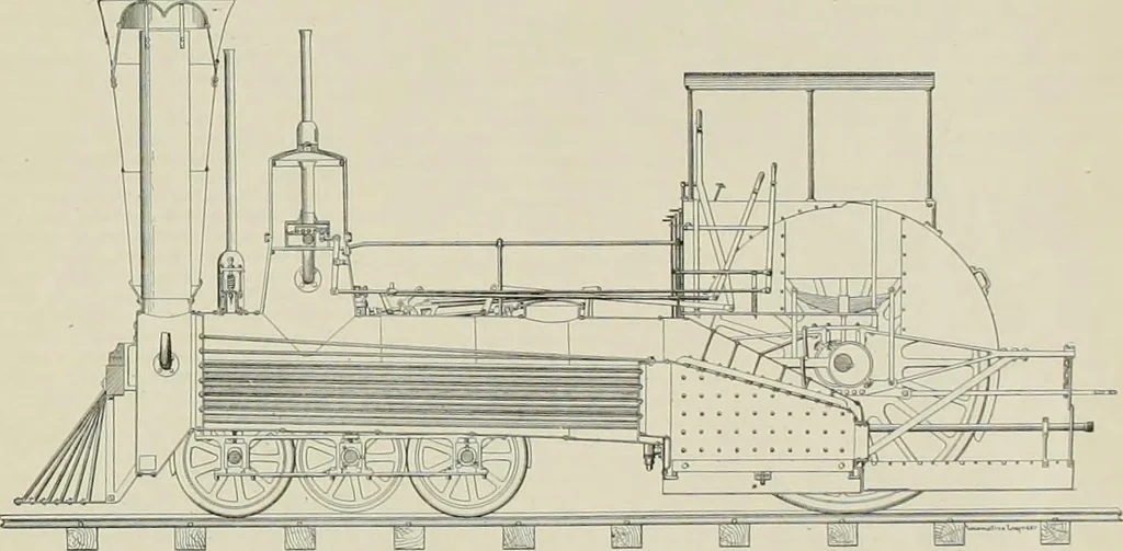 An illustration from The locomotive engineer, 1888, leaf 218