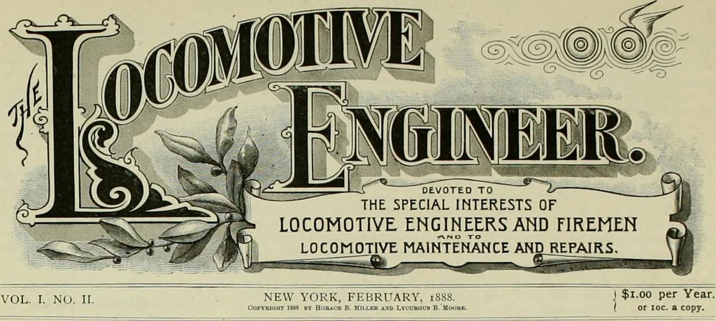 An illustration from The locomotive engineer, 1888, leaf 24