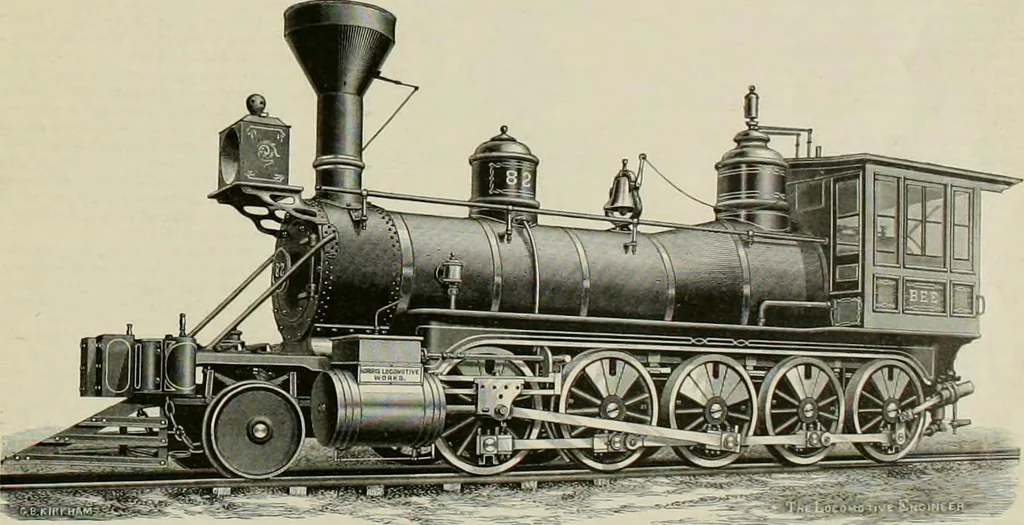 An illustration from The locomotive engineer, 1888, leaf 264