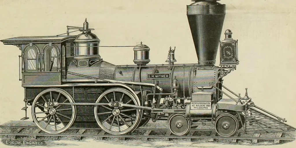 An illustration from The locomotive engineer, 1888, leaf 328